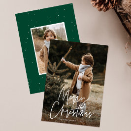 Cartão De Festividades Script manuscrito Feliz Natal 2 Foto