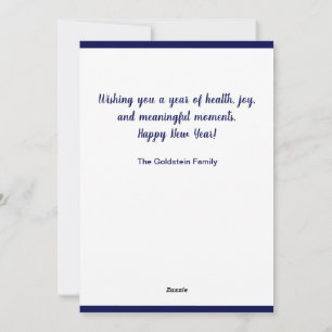 Cartão De Festividades Script Moderno Shana Tova 3 Foto Ano Novo Judaico 