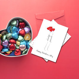 Cartão De Festividades Scripted Name With Heart Balloon Valentine's Day 