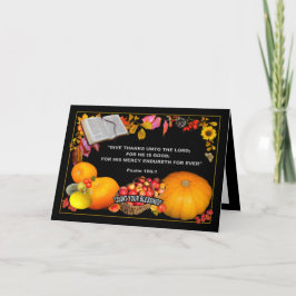 Cartão De Festividades SCRIPTURE THANKSGIVING Card