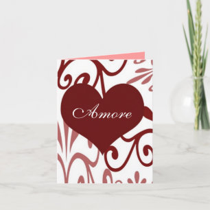 Cartão De Festividades Scroll Valentine-Italian