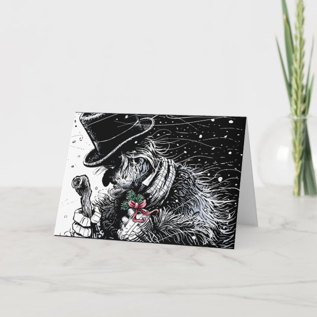 Cartão De Festividades Scrooge (Frente)