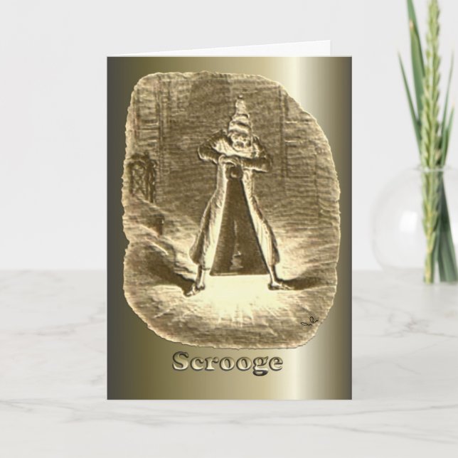 Cartão De Festividades Scrooge of Christmas - A Christmas Carol (Frente)