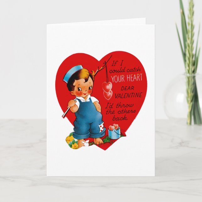 Cartão De Festividades Se Eu Pudesse Pegar Seu Coração (Frente)