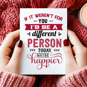 Cartão De Festividades Se não for para você, é engraçado ex Anti Valentin