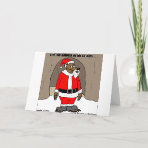 Cartão De Festividades Se Papai Noel Urso Camisetas Divertidas Presentes
