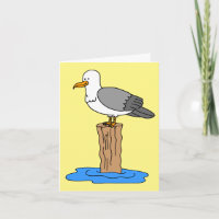 Seagull Te Ama Um Dia de os namorados Engraçado