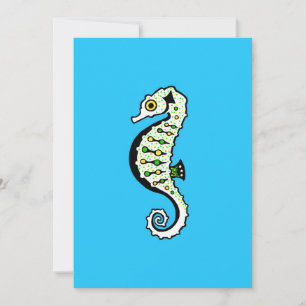 Cartão De Festividades SEAHORSE FANTÁSTICA - Vida selvagem - Natureza - A