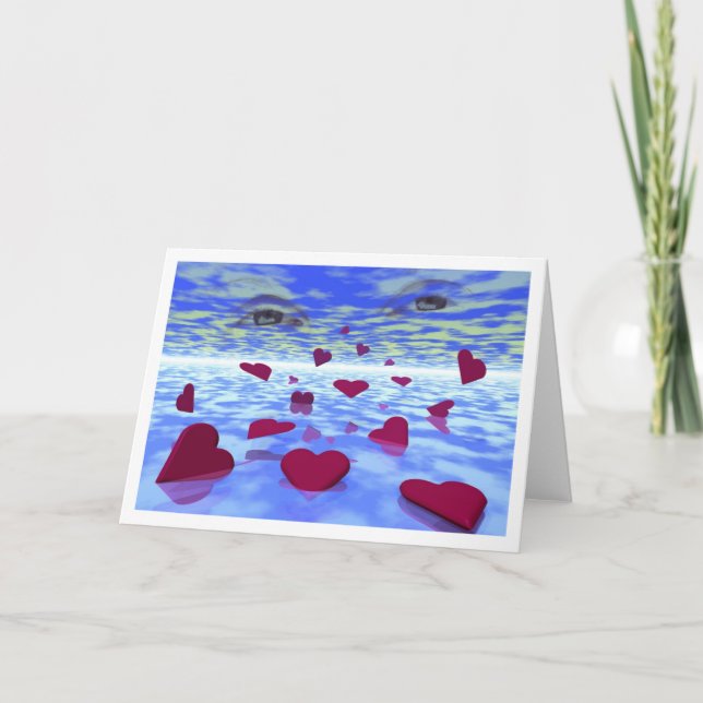 Cartão De Festividades SeaofHearts (Frente)