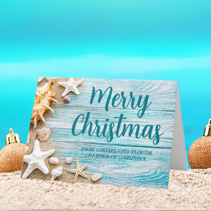 Cartão De Festividades Seashell da Companhia Costeira de Praia Costeira d