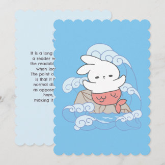 Cartão De Festividades Seaside Whimsy Mer-Bunny Adventure