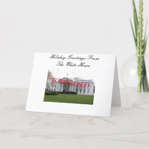 Cartão De Festividades Season Greeting from the White House Foreclosed