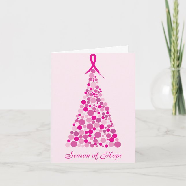 Cartão De Festividades Season of Hope - Breast Cancer (Frente)