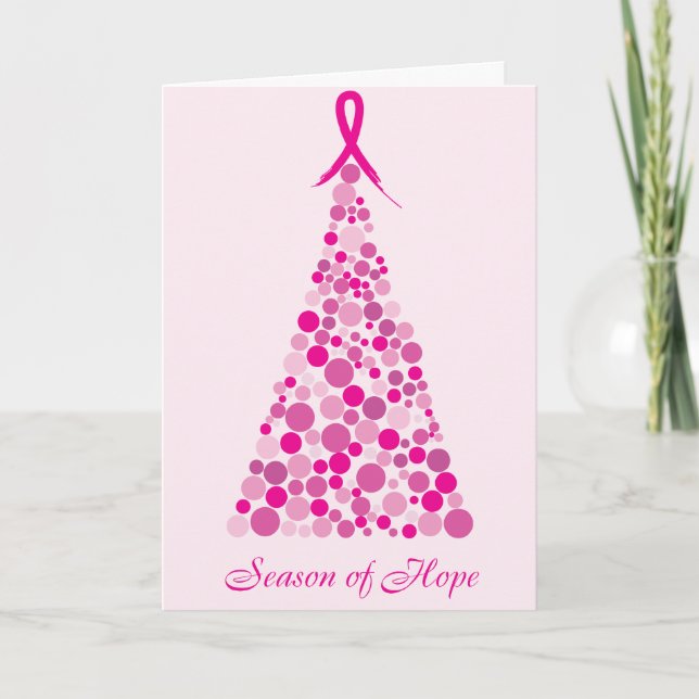 Cartão De Festividades Season of Hope - Breast Cancer (Frente)
