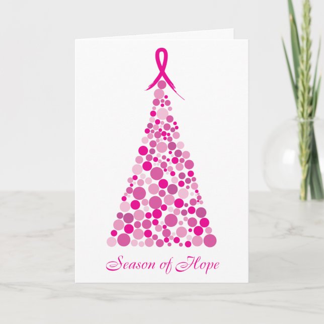 Cartão De Festividades Season of Hope - Breast Cancer (Frente)