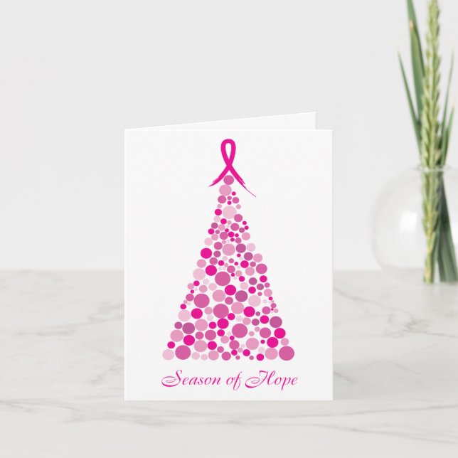 Cartão De Festividades Season of Hope - Breast Cancer (Frente)