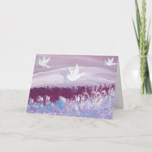 Cartão De Festividades Seasonal Card Doves D39