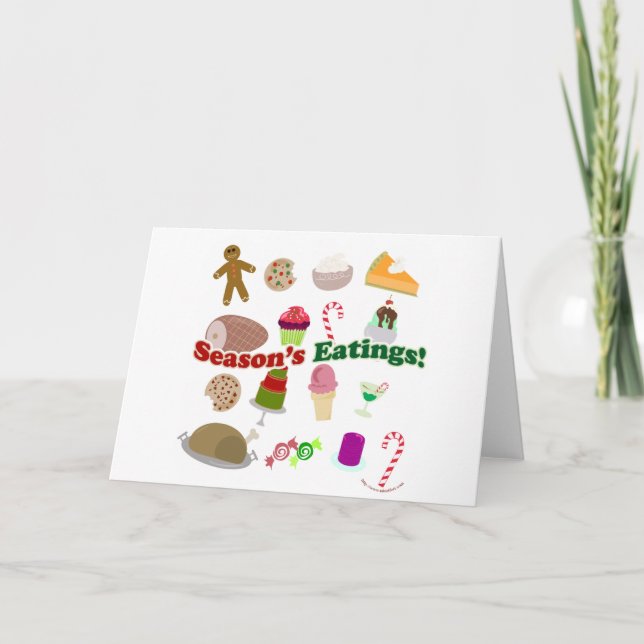 Cartão De Festividades Seasons Eatings (Frente)