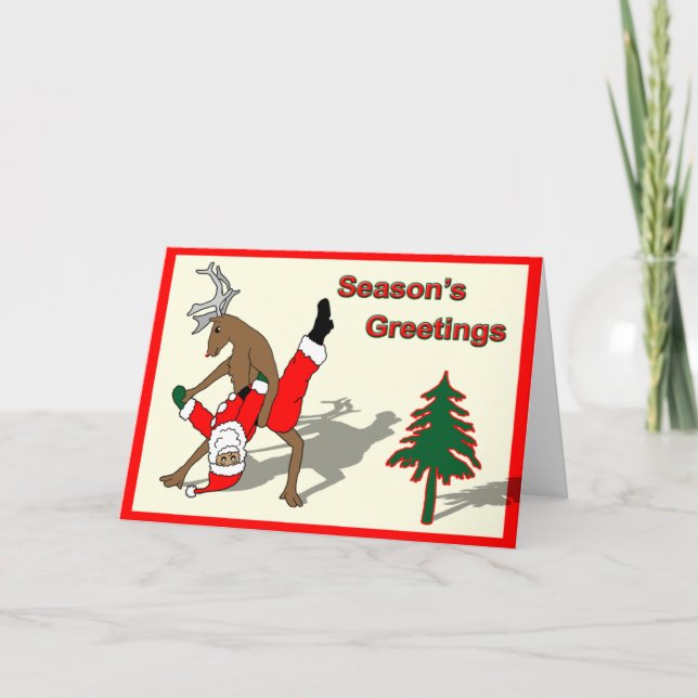 Cartão De Festividades season's greetings (Frente)