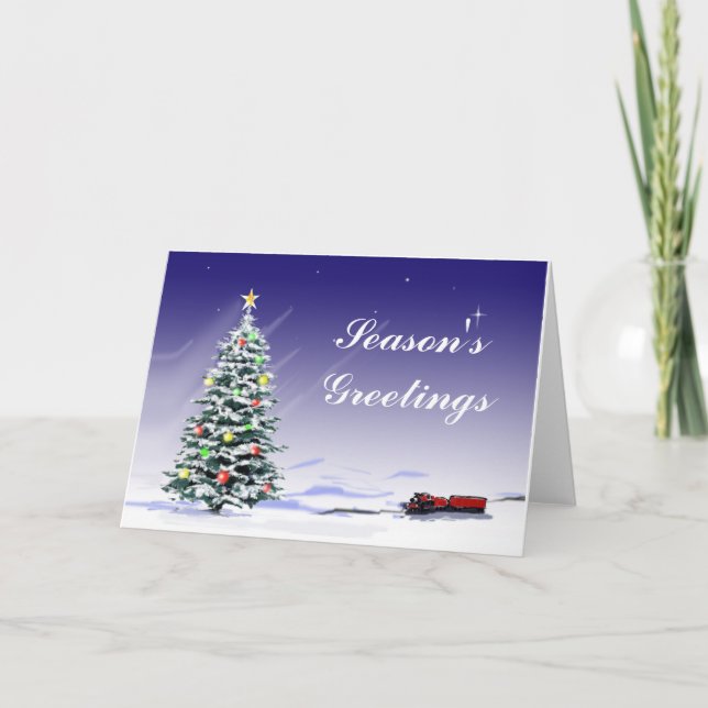 Cartão De Festividades Season's Greetings (Frente)