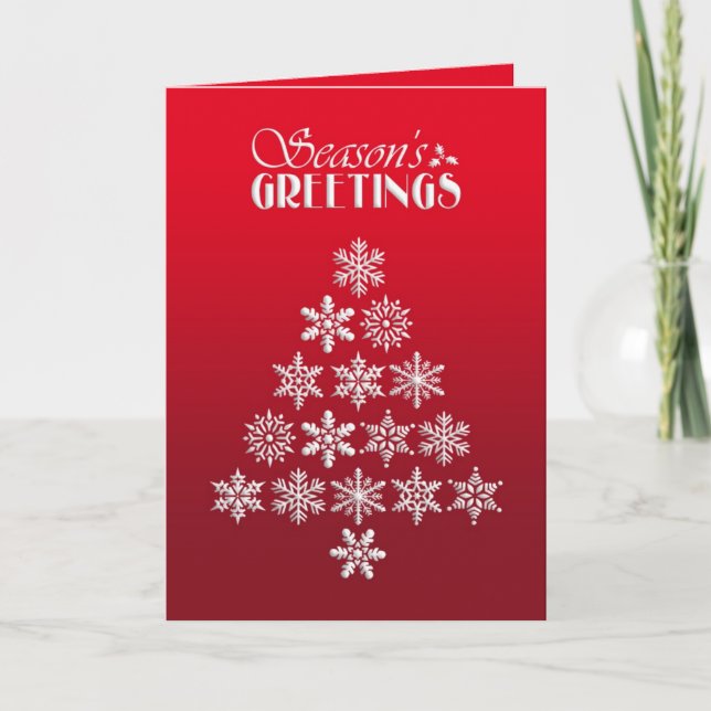 Cartão De Festividades Seasons Greetings Folded Card (Frente)