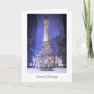 Cartão De Festividades Season's Greetings from Chicago