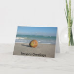 Cartão De Festividades Seasons Greetings from Paradise<br><div class="desc">Seasons Greetings Card from our "Coconut On The Beach" collection.</div>