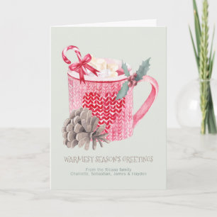 Cartão De Festividades Seasons Greetings Hot Chocolate And Marshmallows