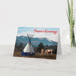 Cartão De Festividades Season's Greetings - Winter Camp