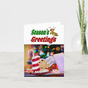 Cartão De Festividades Seasons saúda Reindeer Foto de Natal