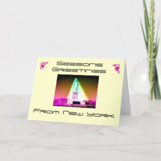 Cartão De Festividades Seasons Saudações, De Nova Iorque,