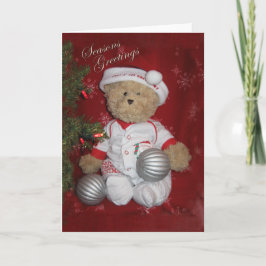 Cartão De Festividades Seasons Saudações Urso