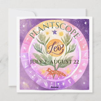 Cartão De Festividades Sedona Plant Company Plantscope: Leo