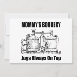 Cartão De Festividades Seios da Mamãe Sempre no Cartaz