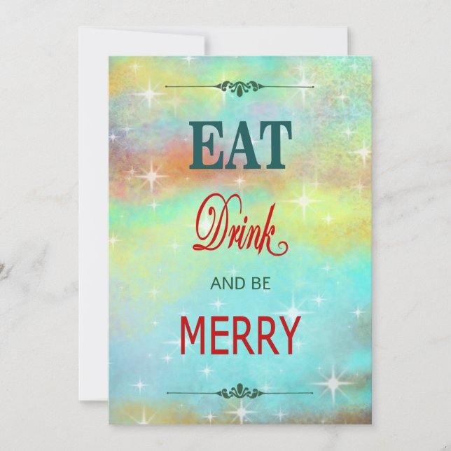 Cartão De Festividades Seja Feliz (Frente)