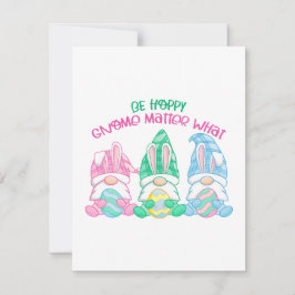 Cartão De Festividades Seja Feliz Gnome Não Importa O Que