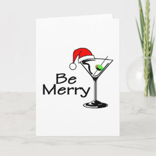 Cartão De Festividades Seja Feliz Natal Martini