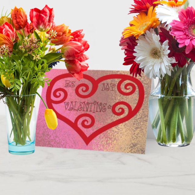 Cartão De Festividades Seja Meu Coração Namorados (Criador carregado)