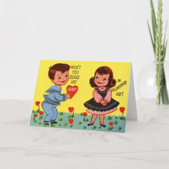 Cartão De Festividades Seja meu Namorados (Frente)