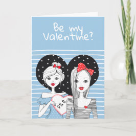 Cartão De Festividades Seja Minha Lésbica Namorados Pensada