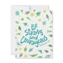 Sejam cartões-postais religiosos fortes e corajoso