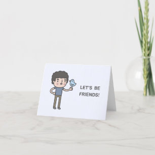 Cartão De Festividades Sejamos Amigos!