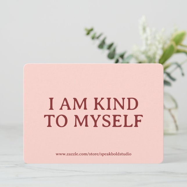 Cartão De Festividades Self-Love, Encouragement, Personalized Gift Card (Em pé/Frente)