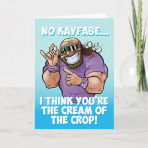 Cartão De Festividades Sem Kayfabe Creme da Cultura Luta Livre Profission