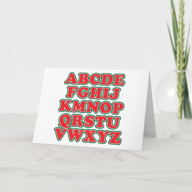 Cartão De Festividades Sem L (Frente)