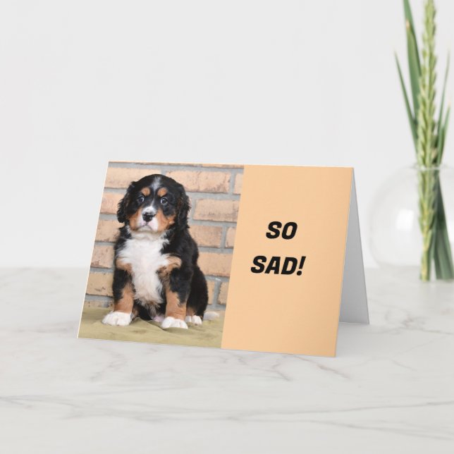 CARTÃO DE FESTIVIDADES "SEM U DESDE QUE VOCÊ SE MOVEU" (Frente)