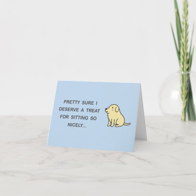 Cartão De Festividades Sentado Bem (Frente)