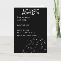 Separação do Poema Ashes