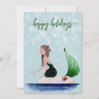 Sereia Verde de Natal Feriado