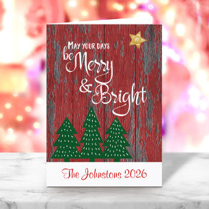 Cartão De Festividades Serem Árvores Estrelas Douradas De Madeira Com Esc